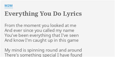 everything you do lyrics